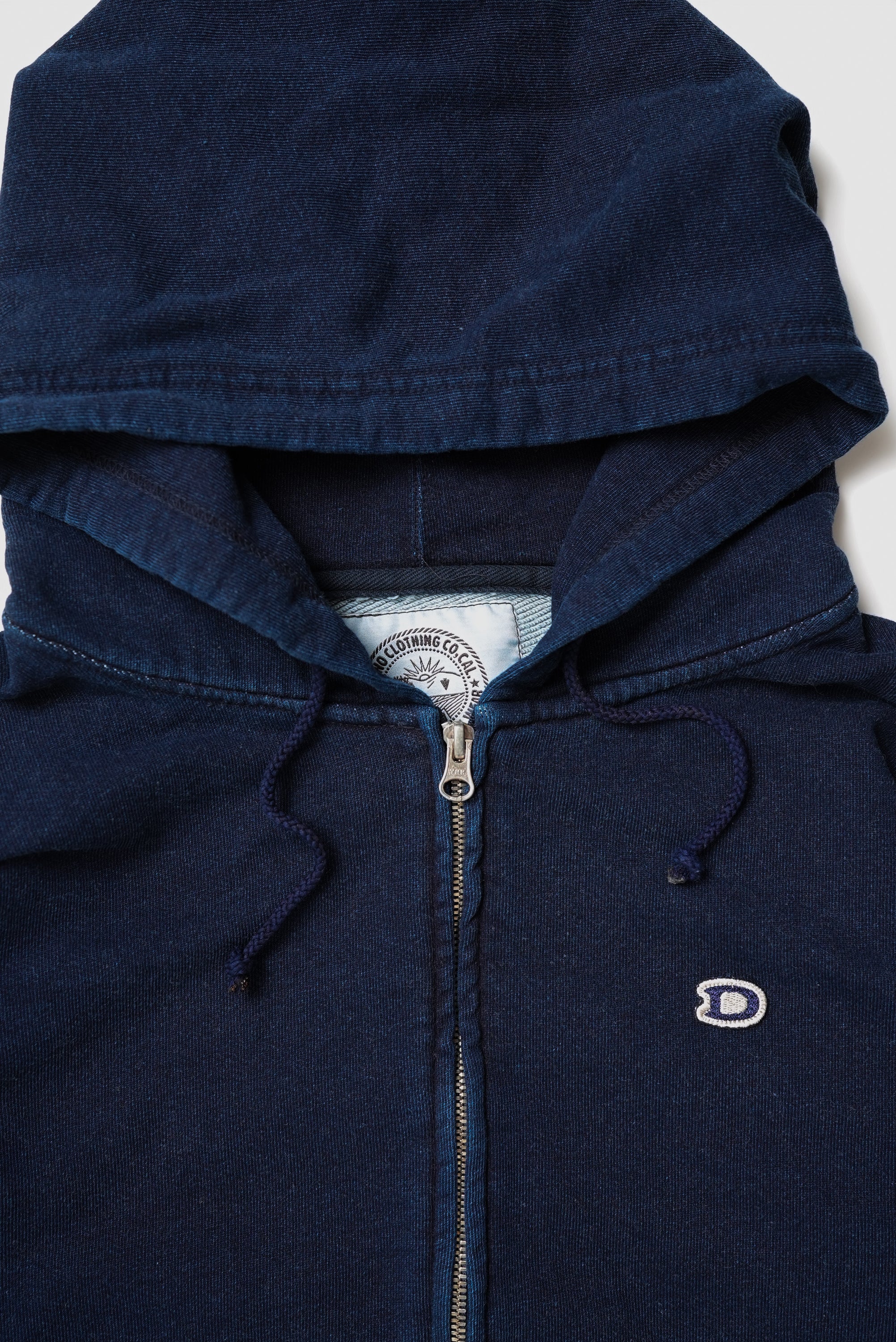 DENIM ZIP HOODIE w/Dino Small Patch