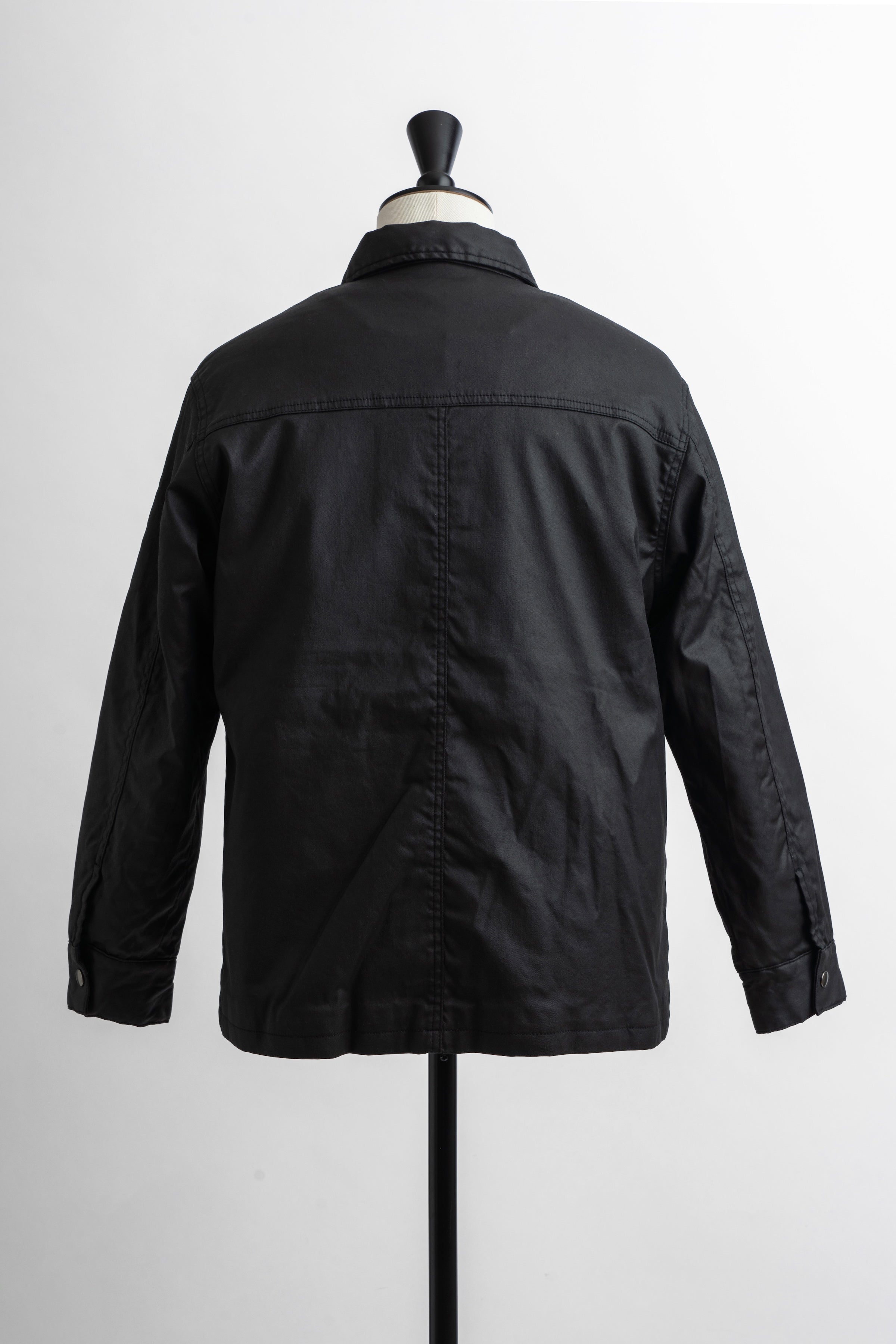 【 予約受付】Coated Denim Coach Jacket - Black 11月下旬より弊社より順次出荷予定となります。