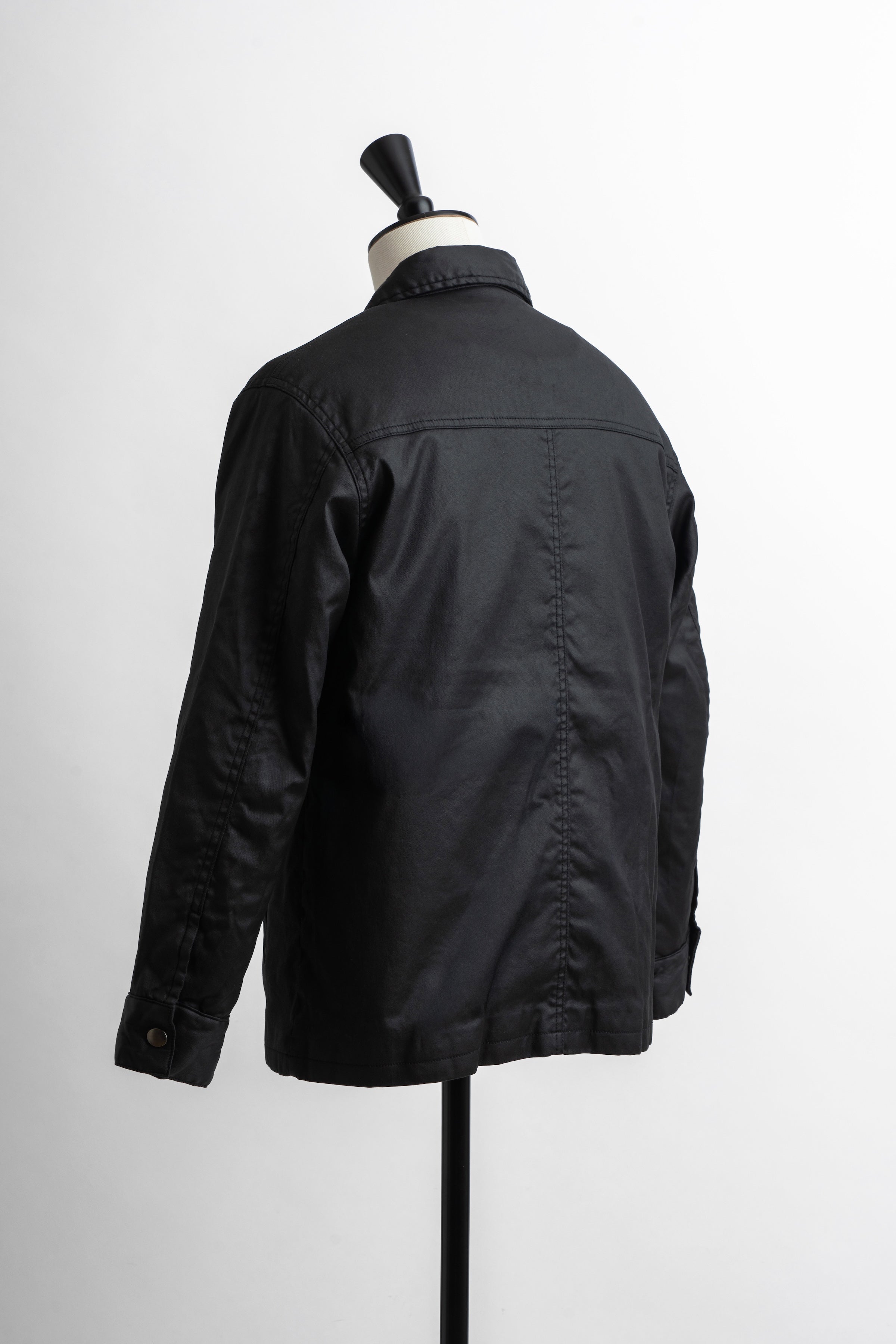 【 予約受付】Coated Denim Coach Jacket - Black 11月下旬より弊社より順次出荷予定となります。