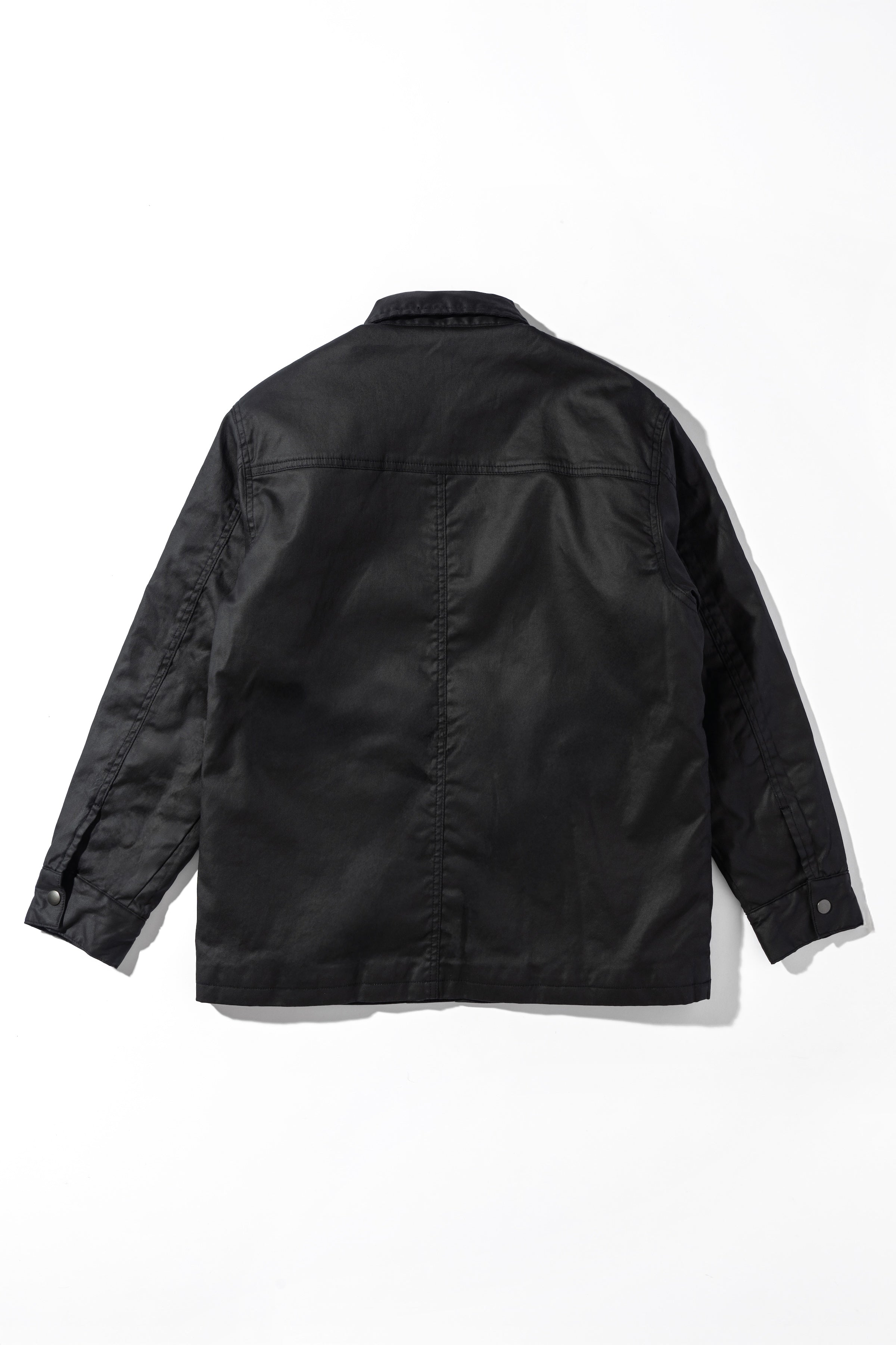 【 予約受付】Coated Denim Coach Jacket - Black 11月下旬より弊社より順次出荷予定となります。
