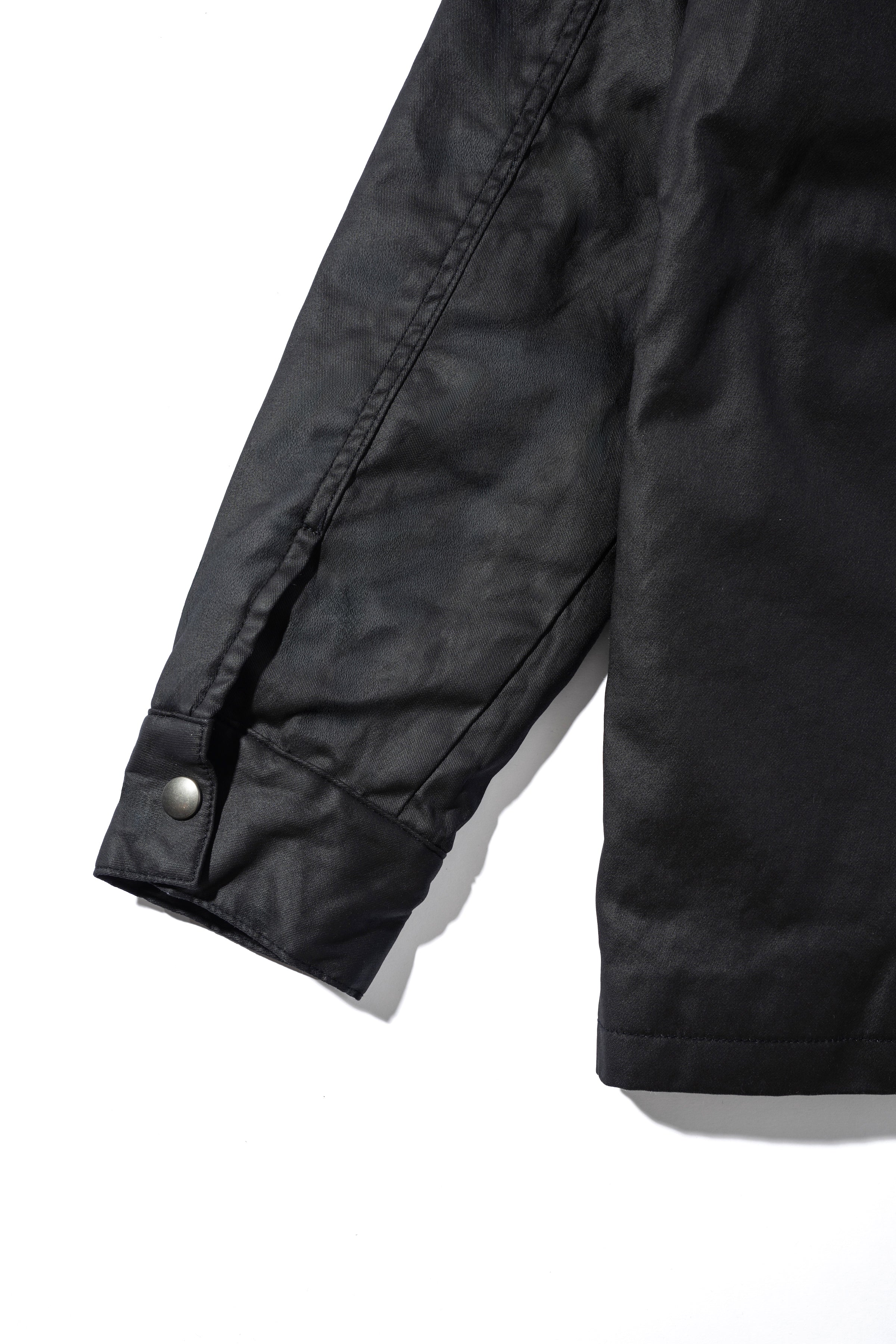 【 予約受付】Coated Denim Coach Jacket - Black 11月下旬より弊社より順次出荷予定となります。
