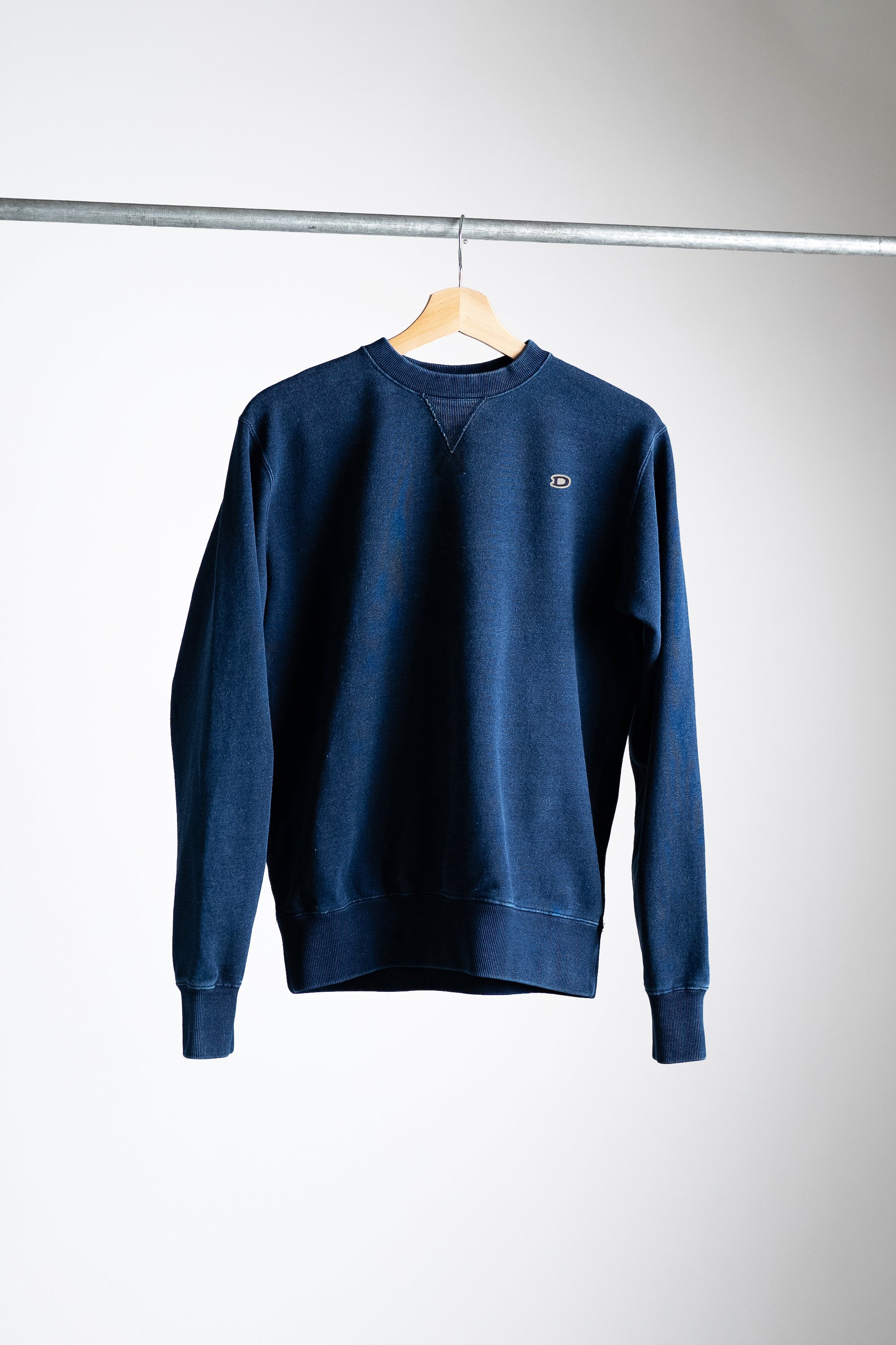 DENIM CREW NECK w/Dino Small Patch