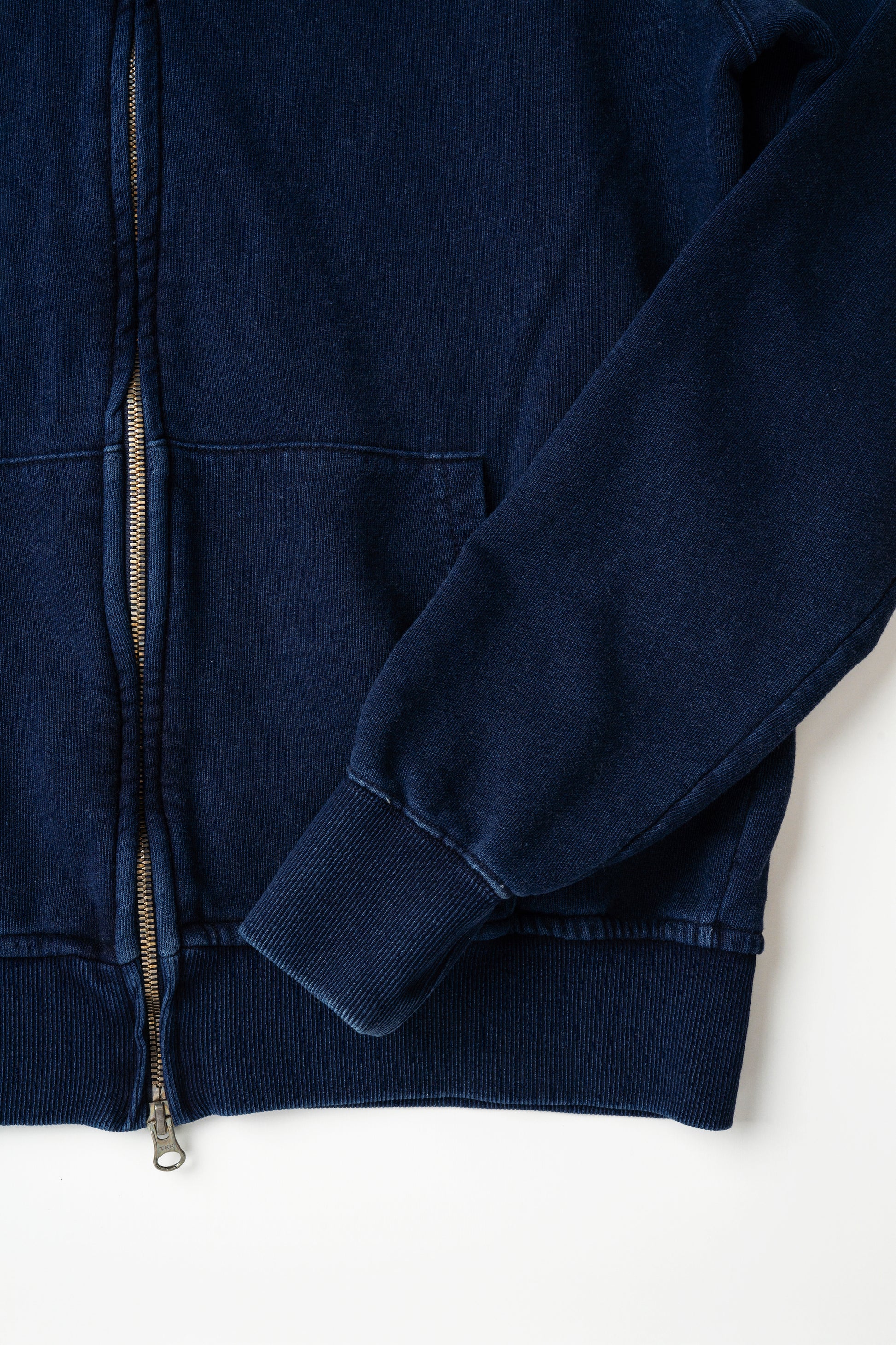 DENIM ZIP HOODIE w/Dino Small Patch