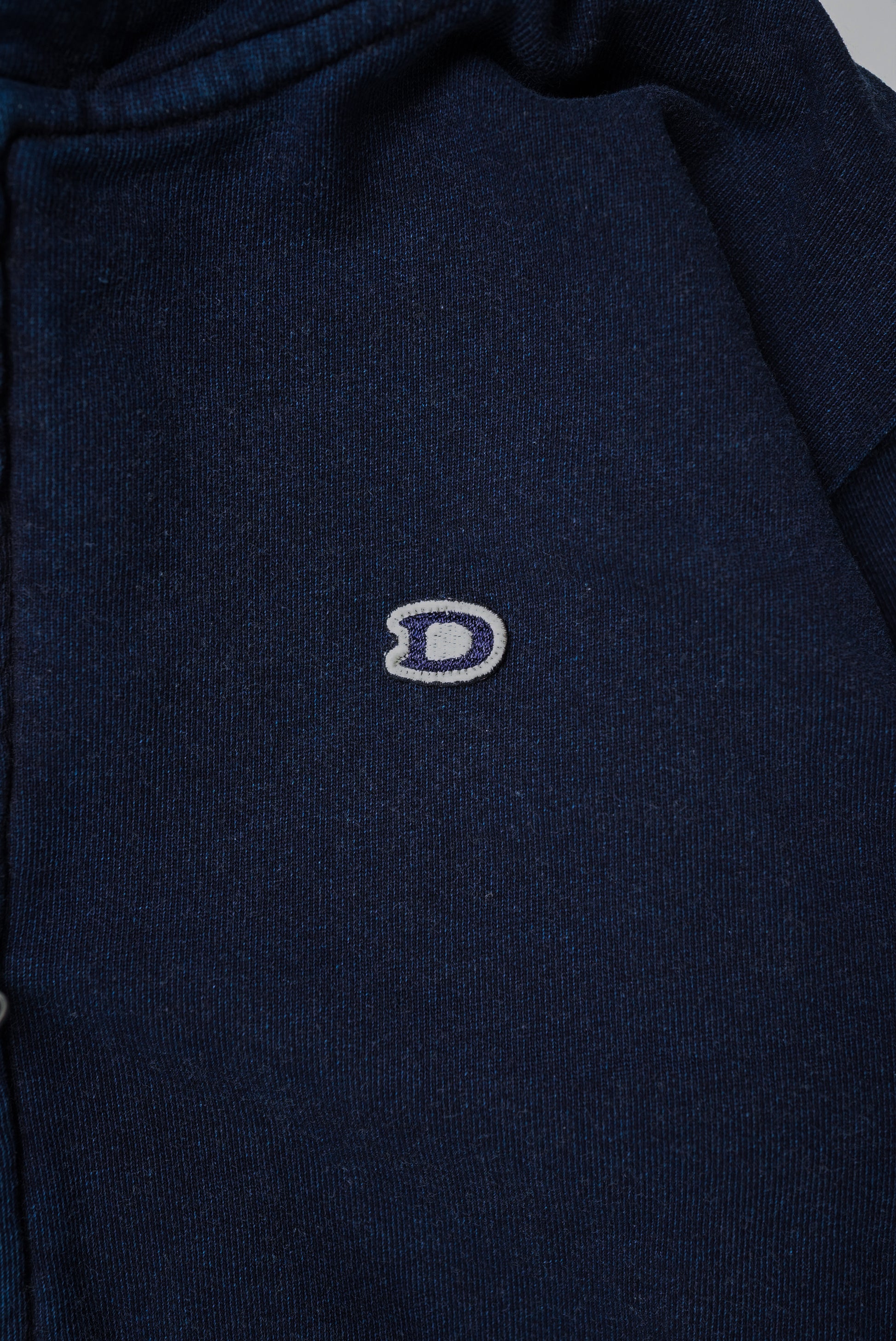 DENIM ZIP HOODIE w/Dino Small Patch
