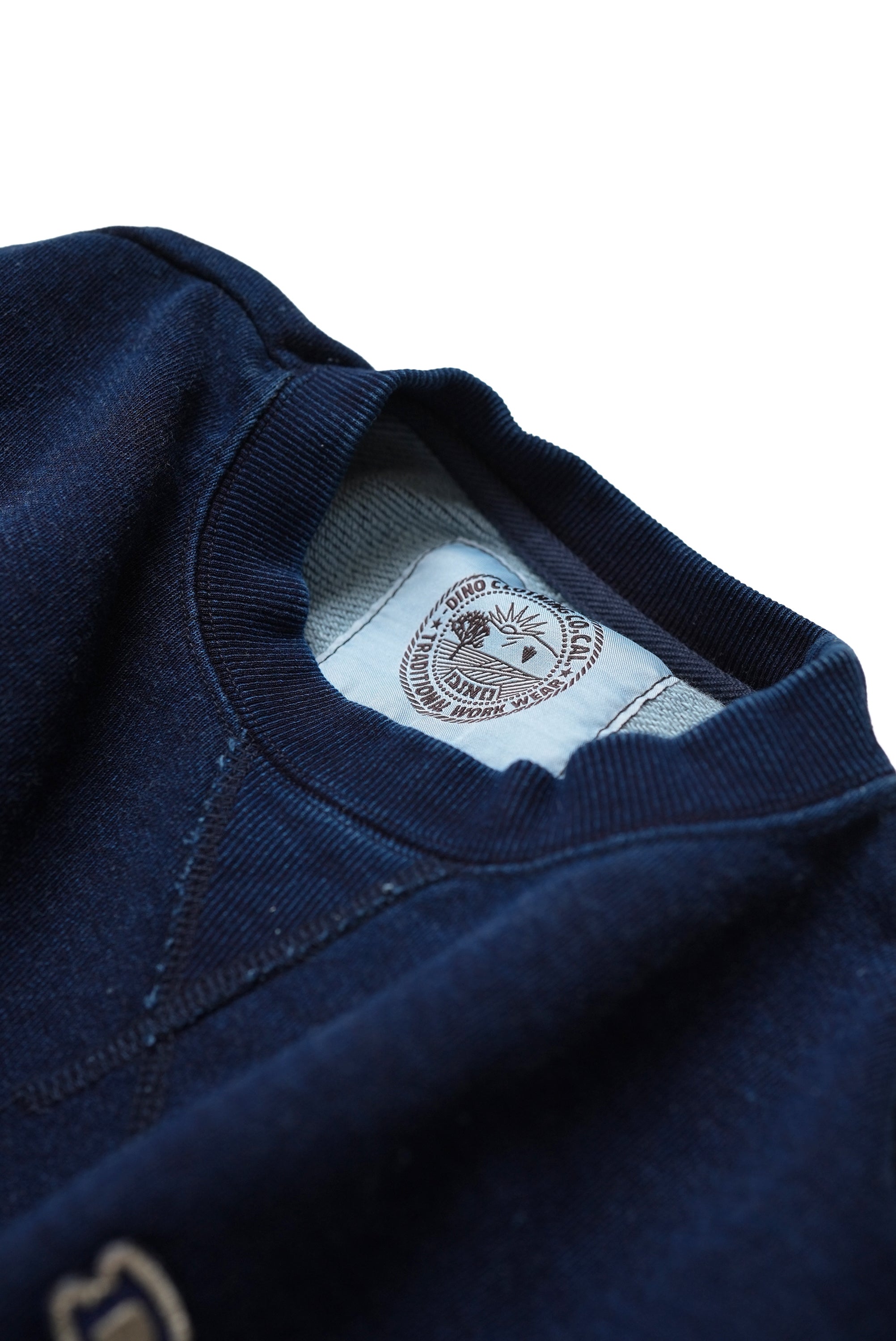 DENIM CREW NECK w/Dino Small Patch