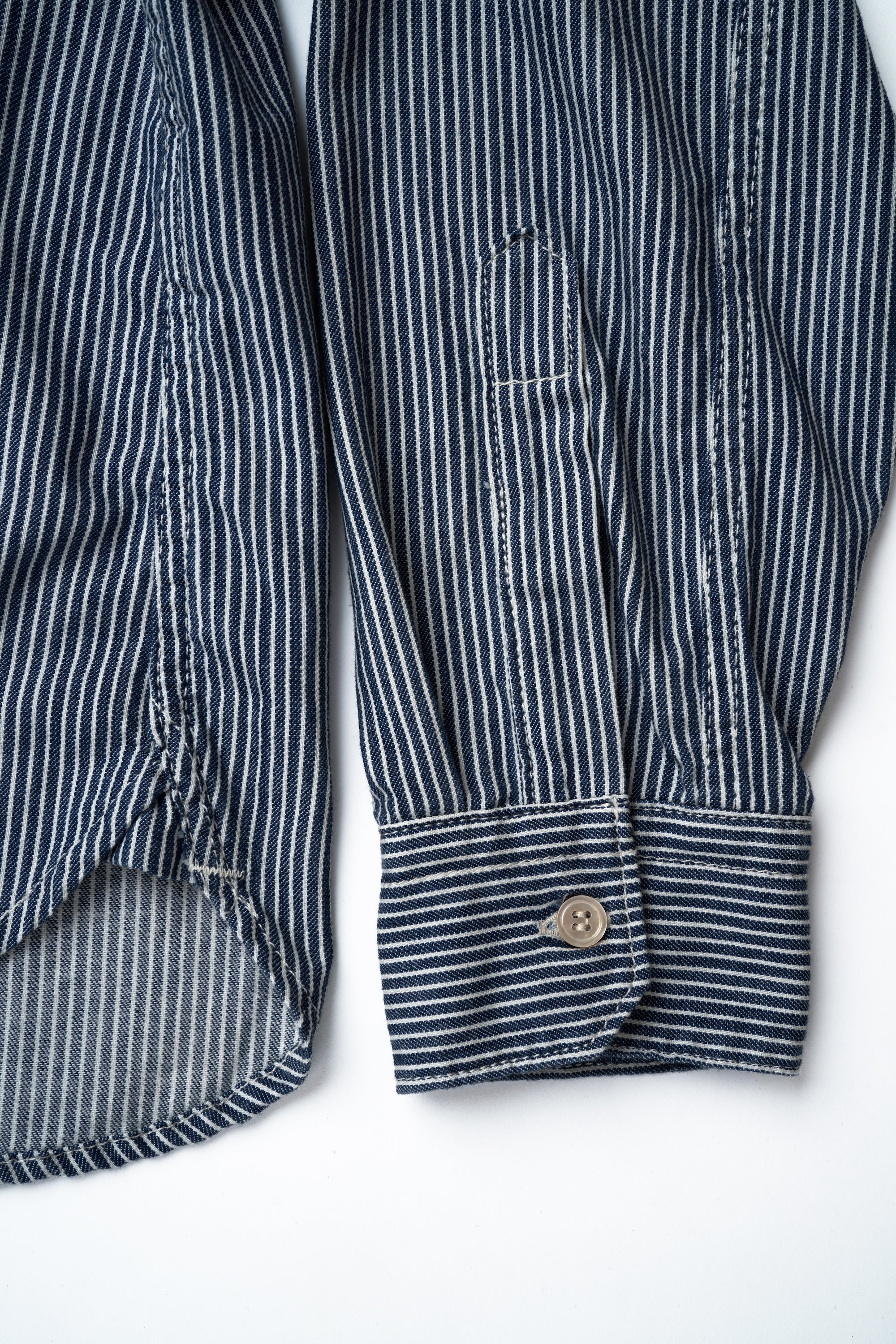 L/S Feather Touch Button Down Casual Shirts | Stripe