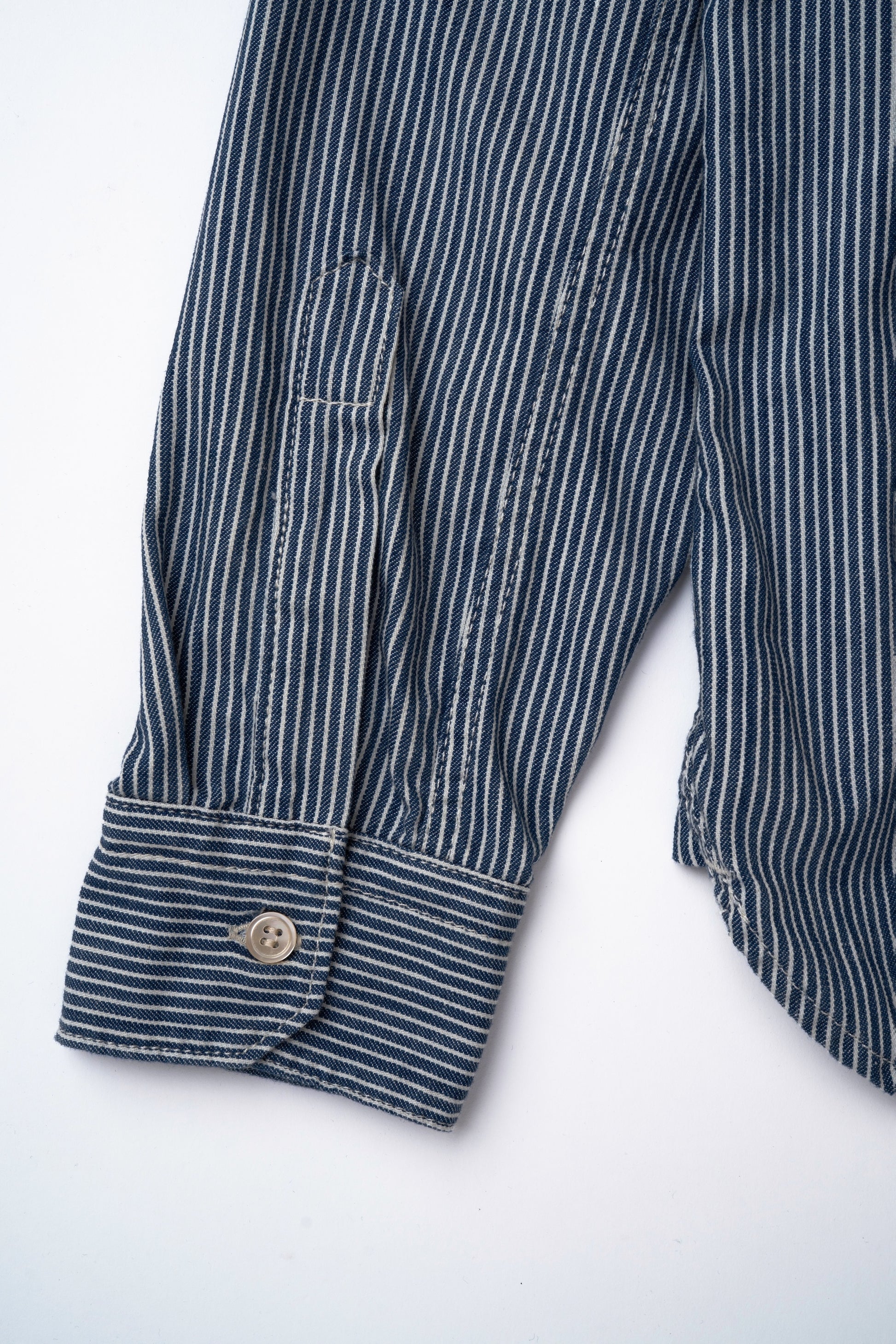 L/S Feather Touch Button Down Casual Shirts | Stripe