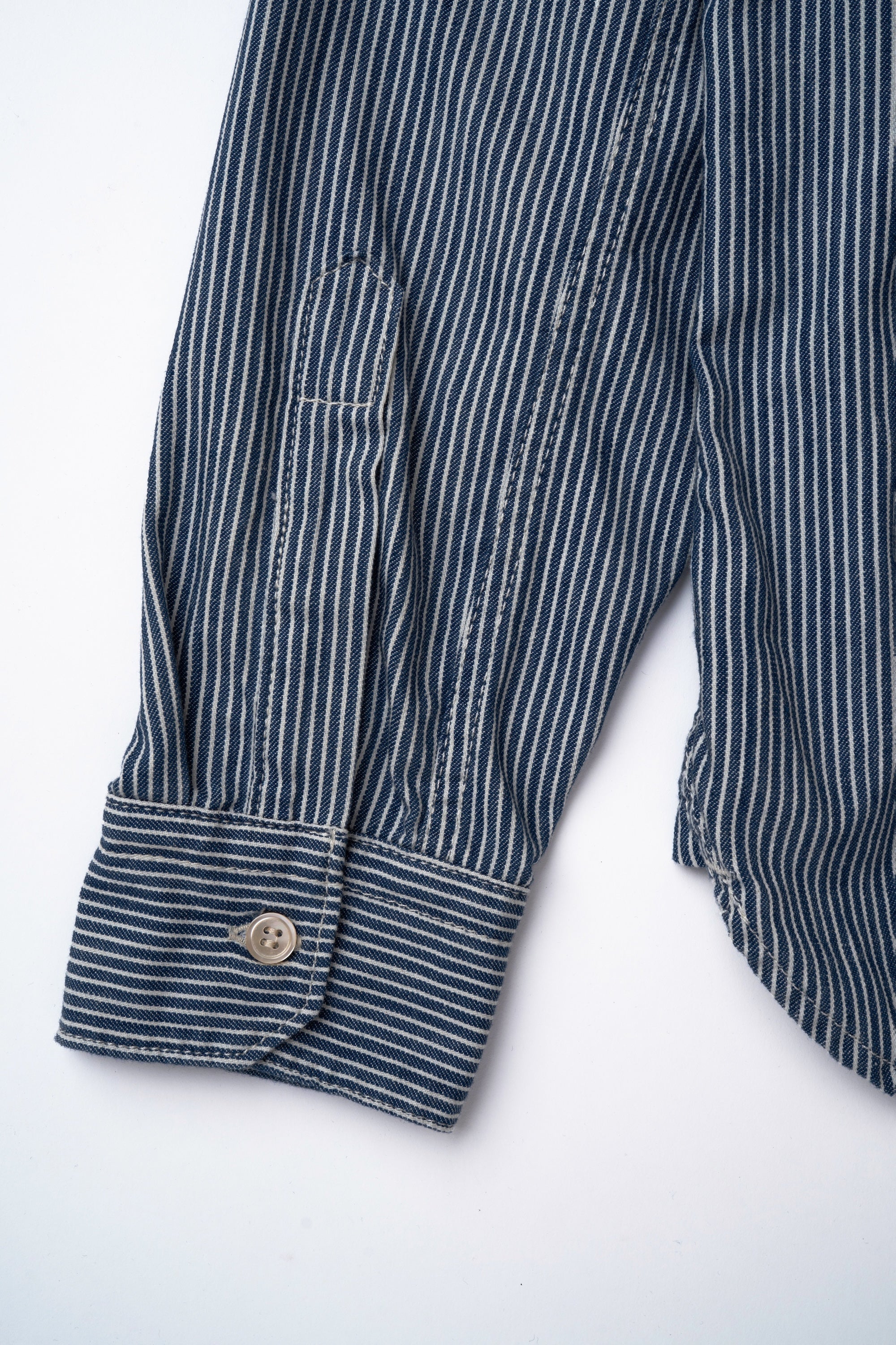 L/S Feather Touch Button Down Casual Shirts | Stripe