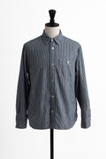 L/S Feather Touch Button Down Casual Shirts | Stripe