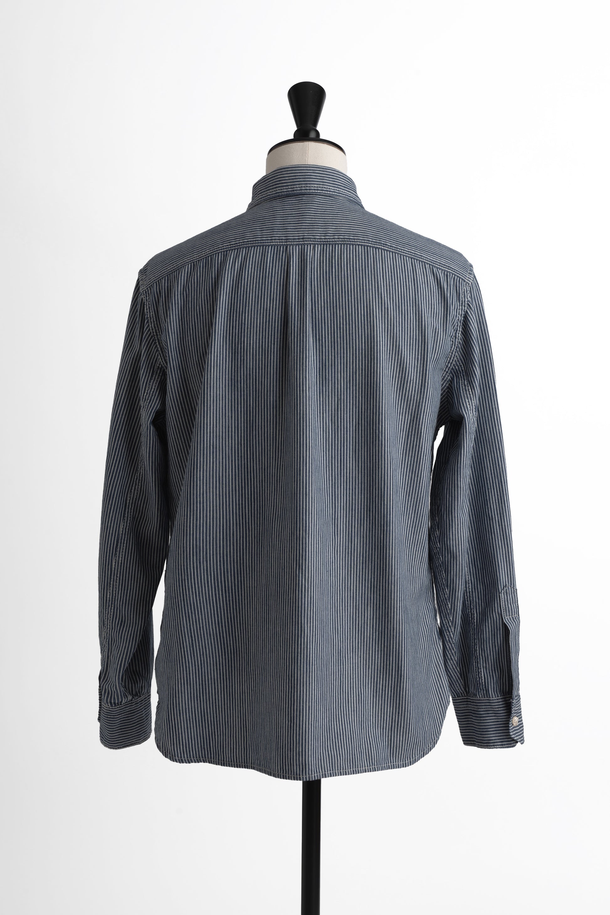 L/S Feather Touch Button Down Casual Shirts | Stripe