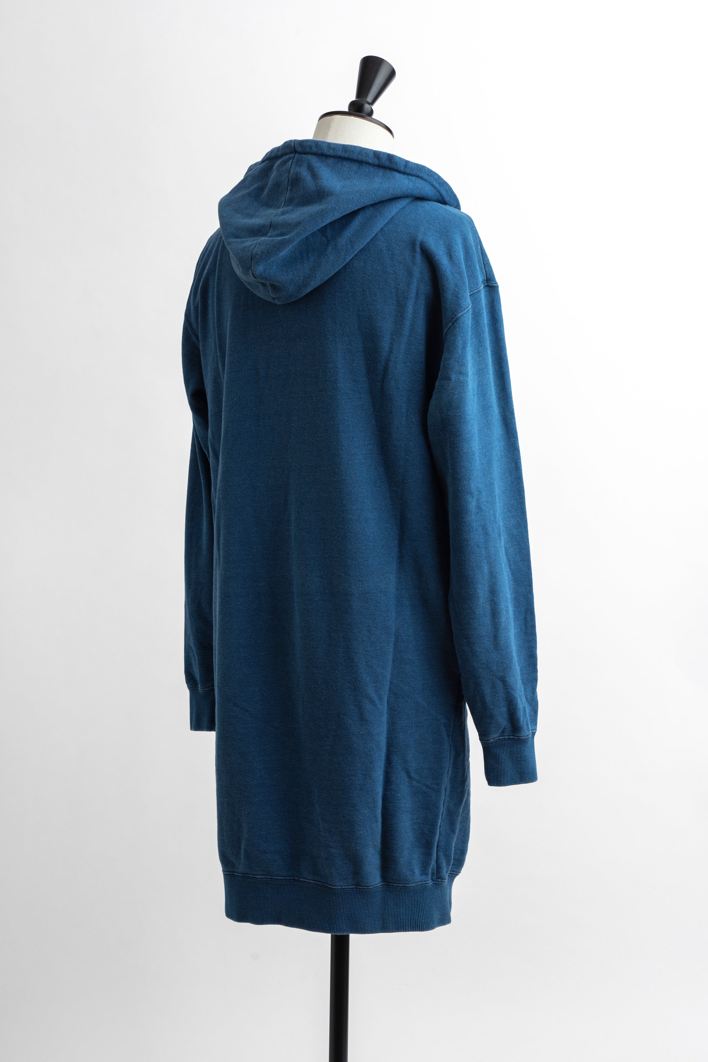 KNIT DENIM LONG HOODIE w/Dino Small Patch - LITE