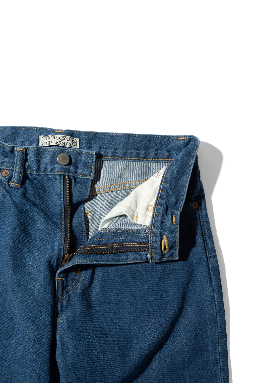 Tapered 5 Pocket Jeans | Mid Indigo