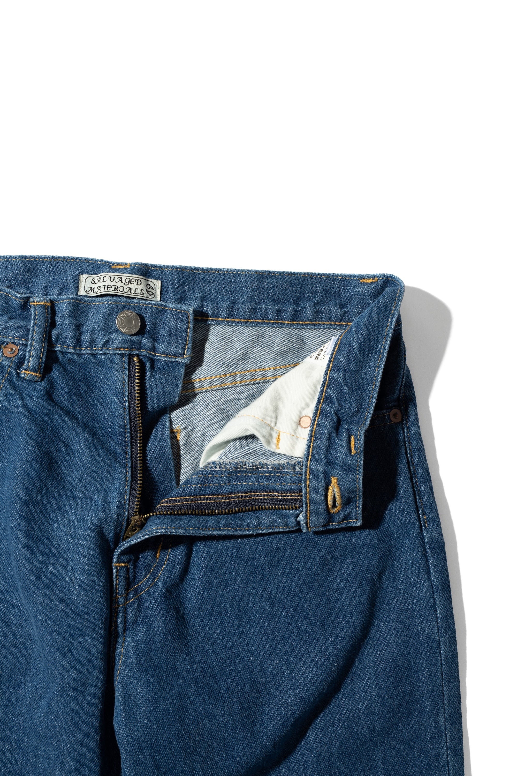 Tapered 5 Pocket Jeans | Mid Indigo