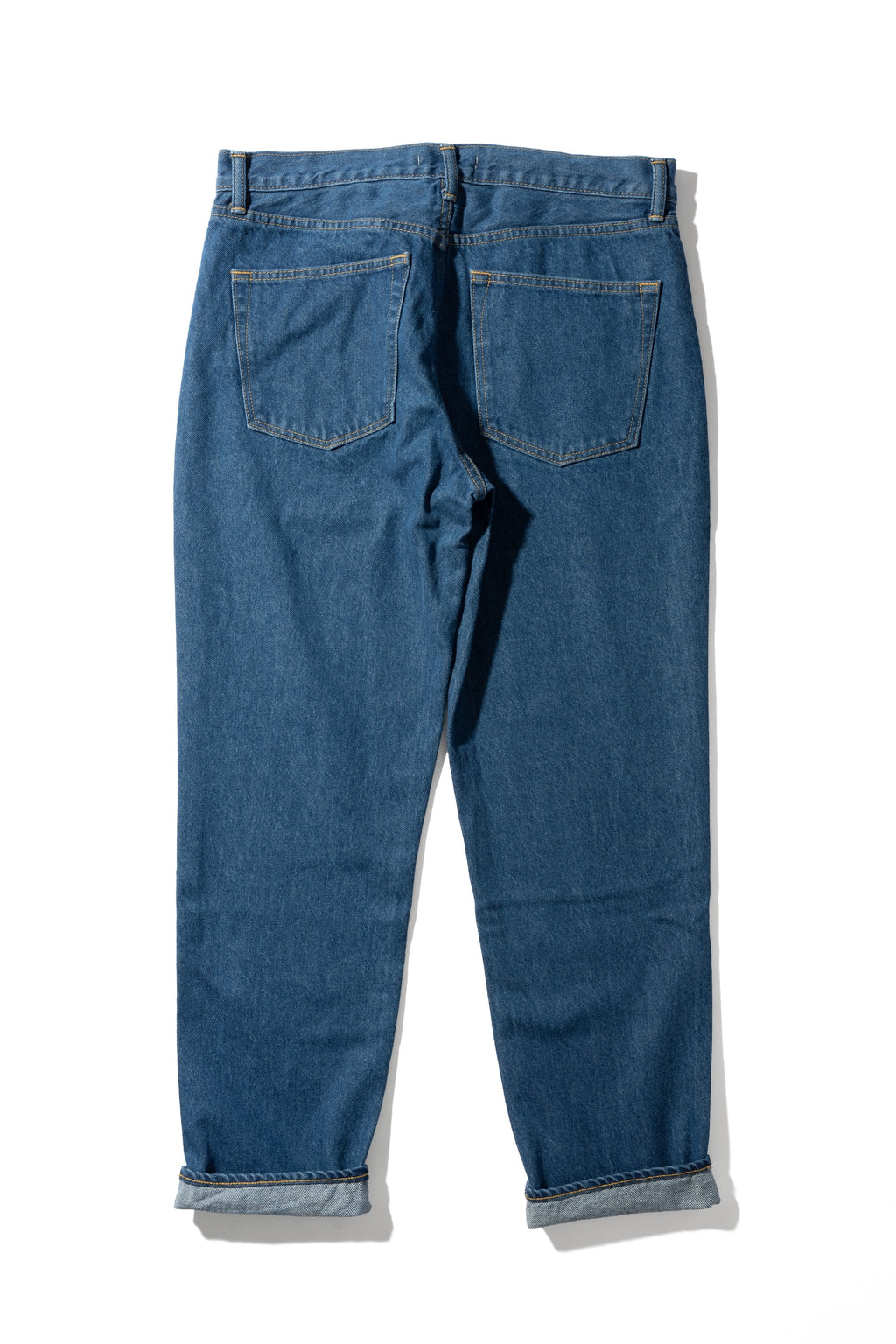 Tapered 5 Pocket Jeans | Mid Indigo
