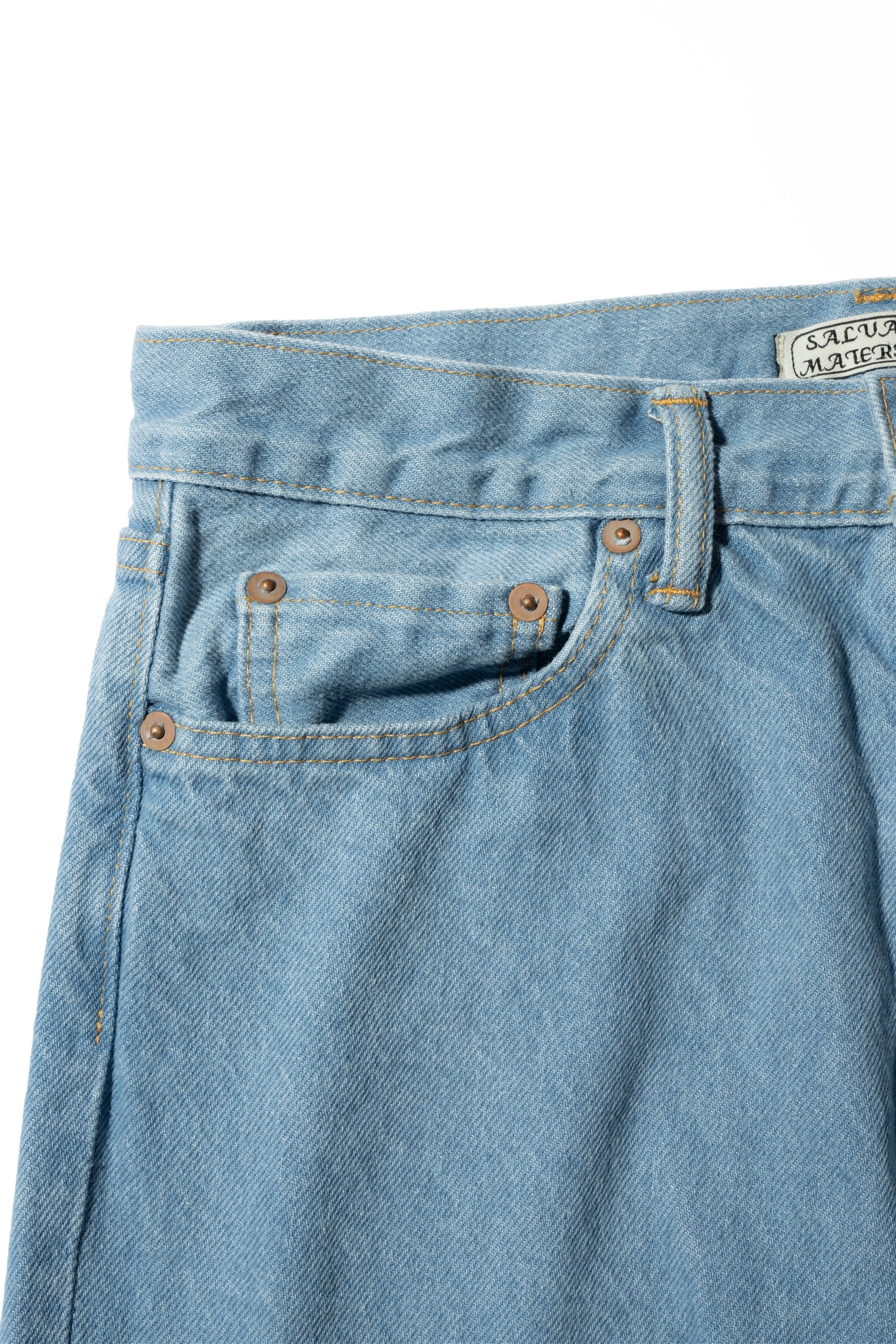 Tapered 5 Pocket Jeans | Lt Indigo