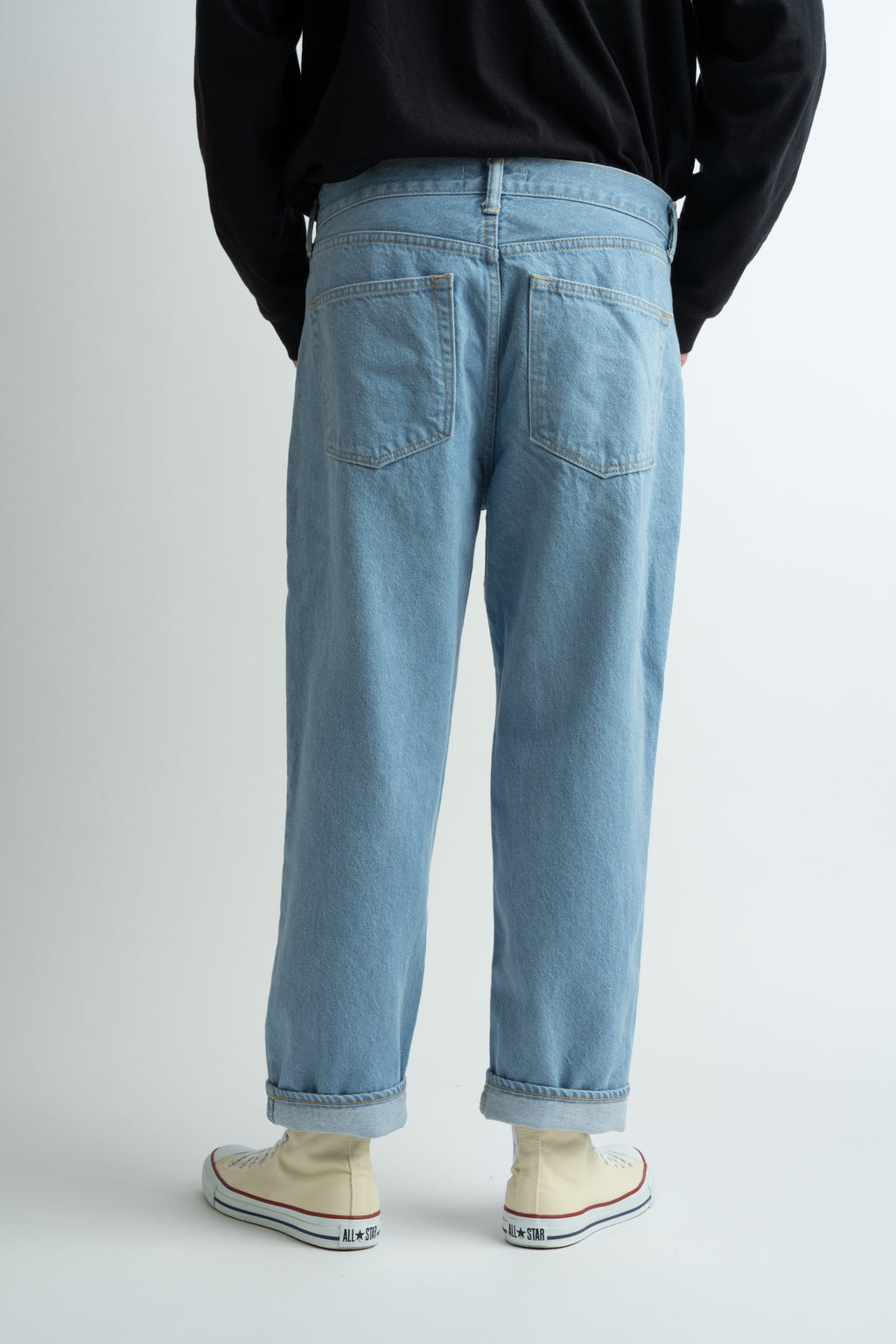 Tapered 5 Pocket Jeans | Lt Indigo