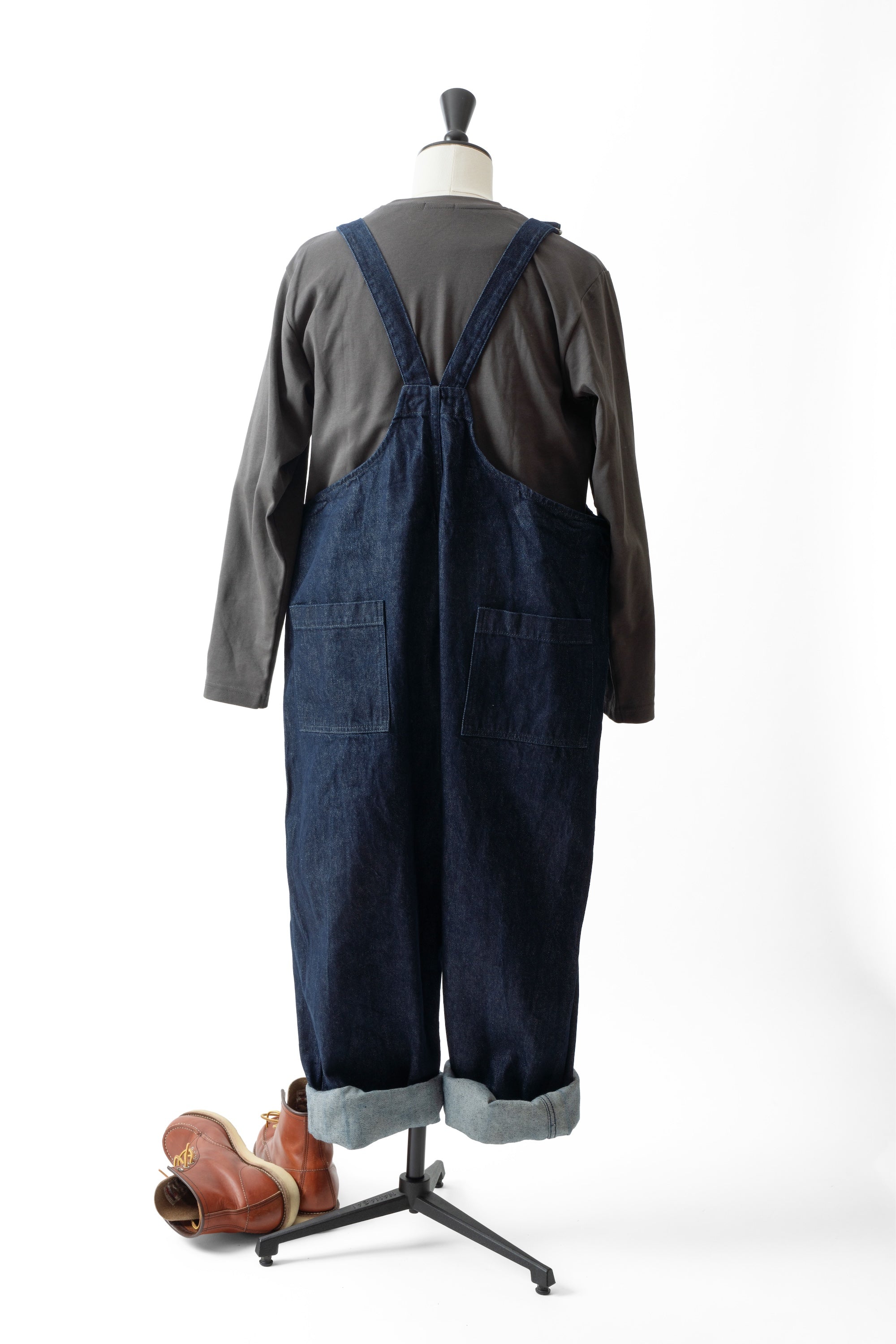 Max Fit Simple Indigo Overall Indigo