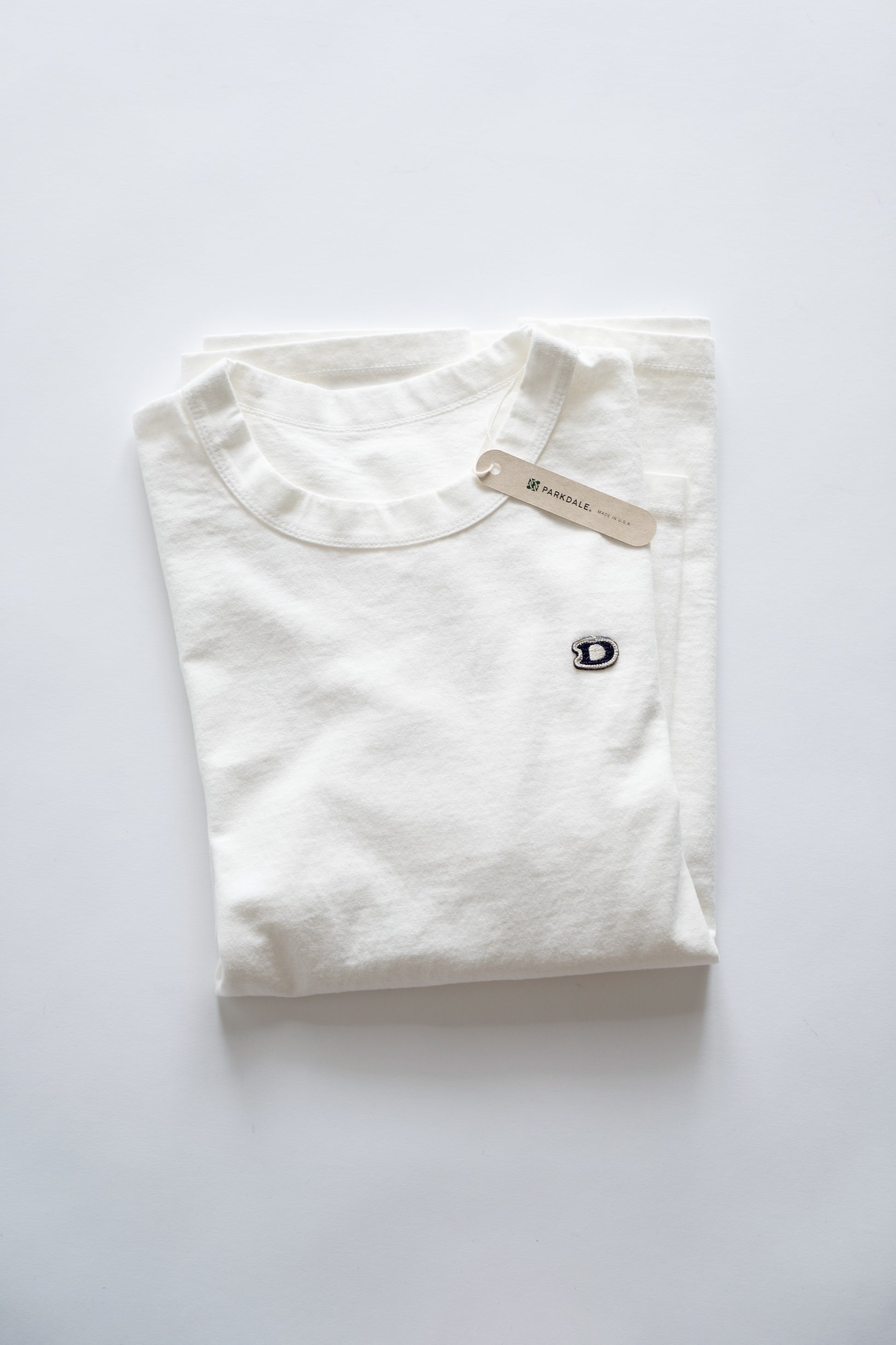 L/S U.S. Parkdale Natural White Jersey w/Dino Small Patch